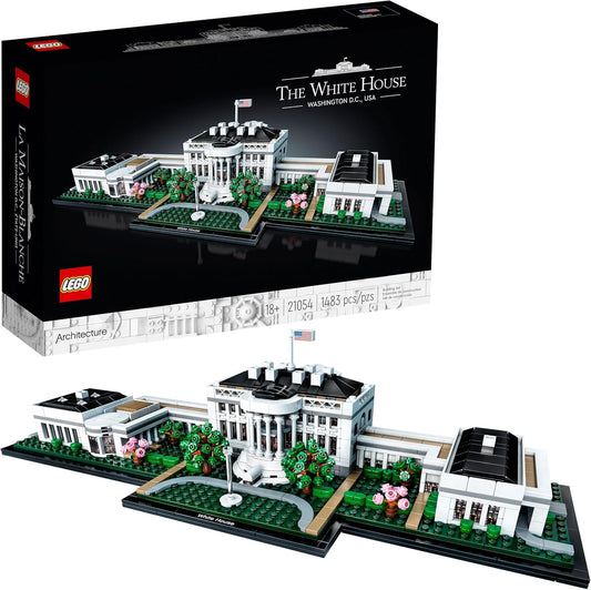 LEGO Architecture Collection: The White House 21054 - Model Building Kit, Creative Set for Adults and Teens, Energizing DIY Project, Iconic Presidential Office
