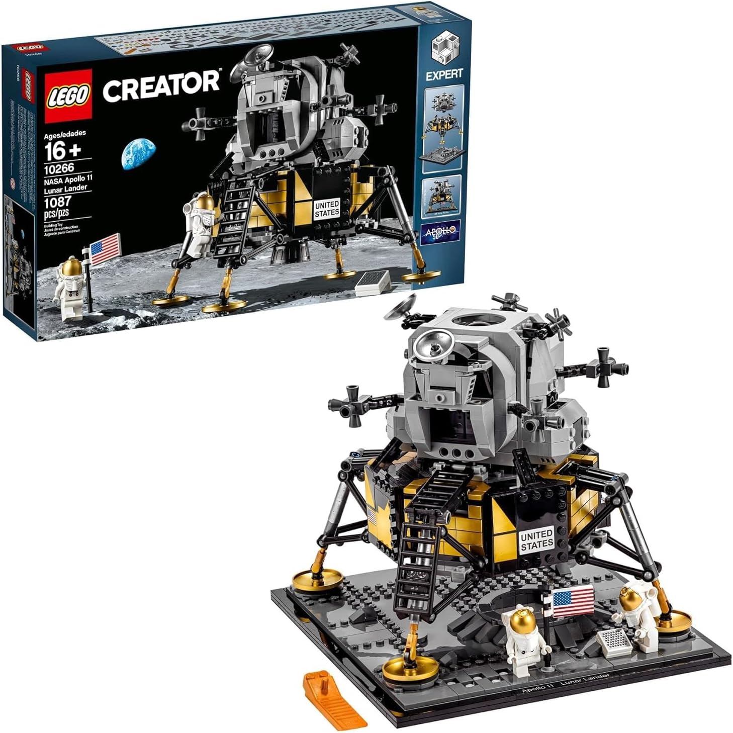 Lego Creator Expert N.A.S.A Apollo 11 Lunar Lander 10266 Building Kit, 1,087 Pieces