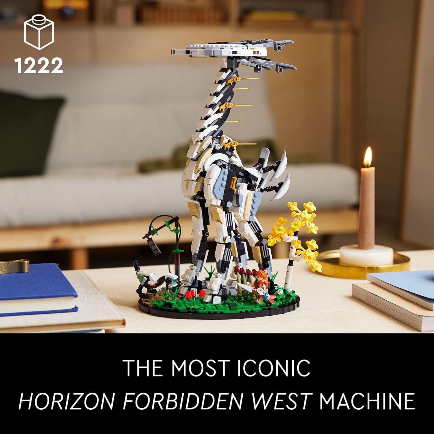 LEGO Horizon Forbidden West: Tallneck 76989 Building Set - Aloy Minifigure & Watcher Figure, Featuring Minifigure Accessories from The Game