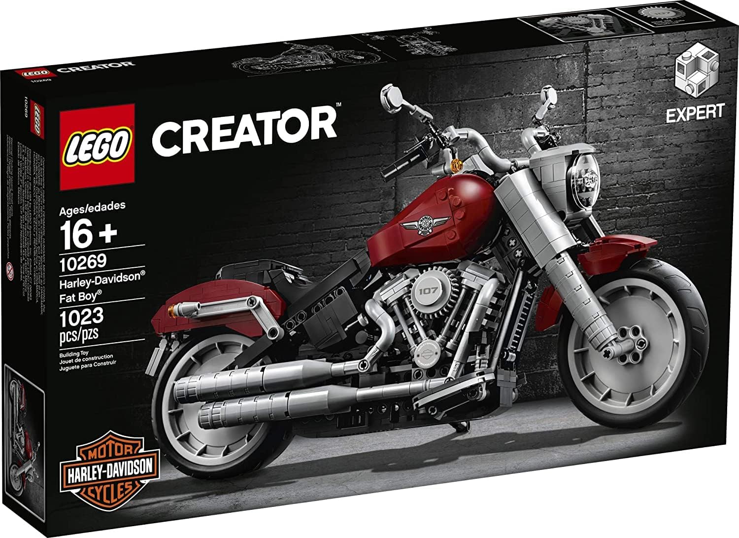 LEGO Creator Expert Harley-Davidson Fat Boy 10269 Building Kit (1,023 Pieces)