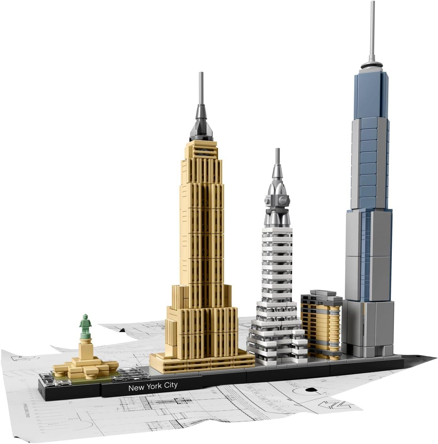 LEGO Architecture New York City Model Kit - Bedroom or Office Decor for Kids & Adults, Ages 12+ - Building Blocks to Display - NYC Gift & Souvenir Ideas - 21028