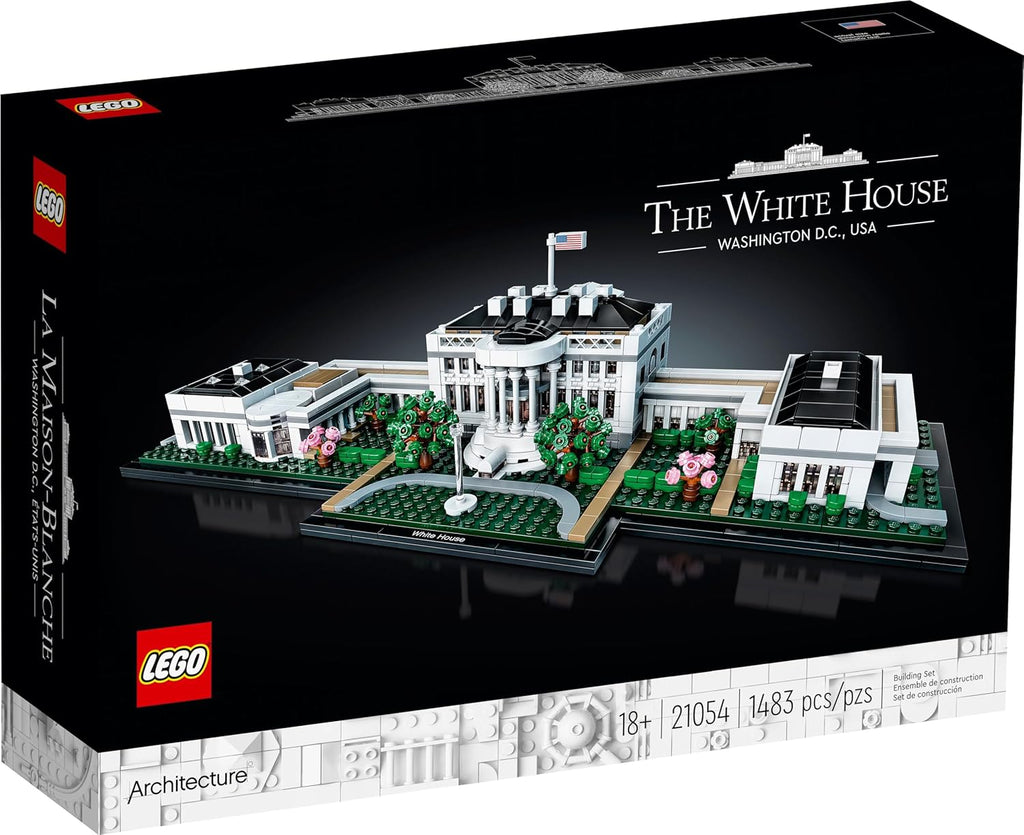LEGO Architecture Collection: The White House 21054 - Model Building Kit, Creative Set for Adults and Teens, Energizing DIY Project, Iconic Presidential Office