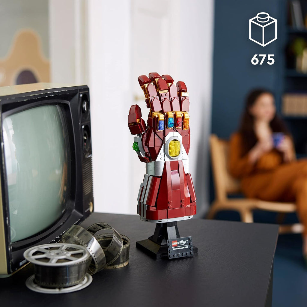 LEGO 76223 Marvel The Nano Infinity Glove, Thanos Set, Building Kit, Inifinity, Avengers Film: Endgame, Gift, for Adults