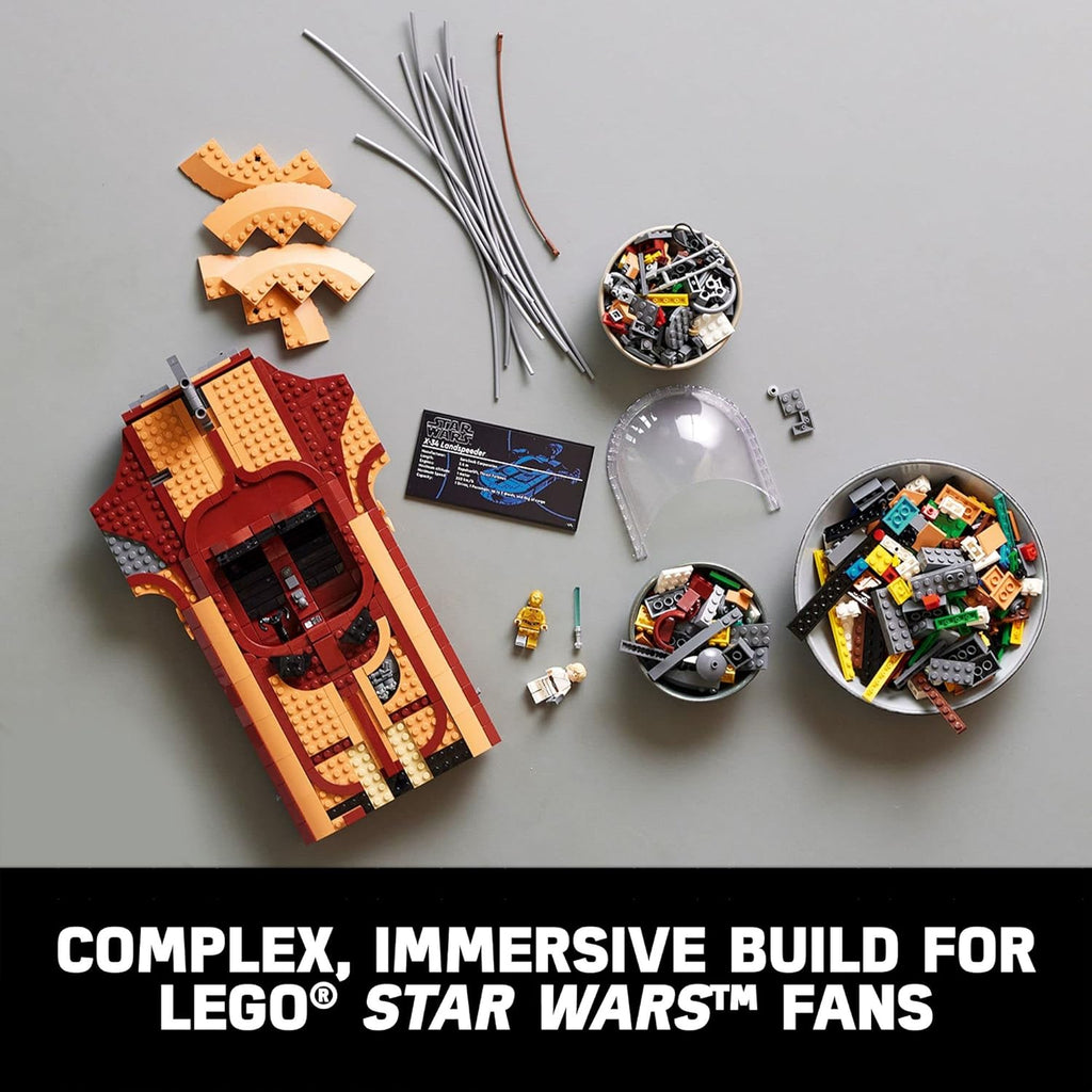 LEGO Star Wars Luke Skywalker's Landspeeder 75341, Ultimate Collector Series Star Wars Building Kit for Adults, Includes Luke Skywalker Lightsaber and C-3PO Minifigure, Gift Idea for Star Wars Fans